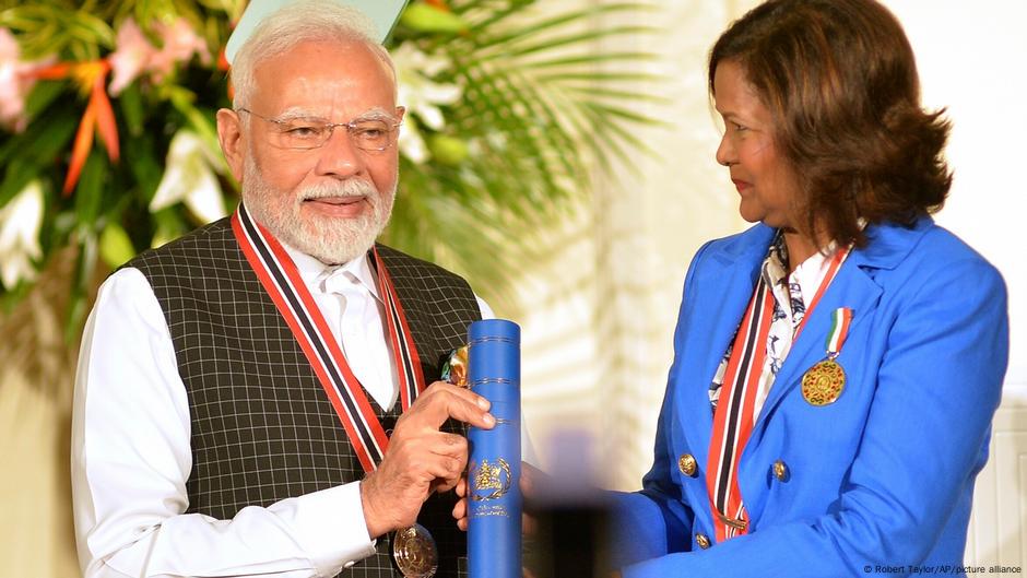 Indian PM Modi receives Trinidad and Tobago's highest honor