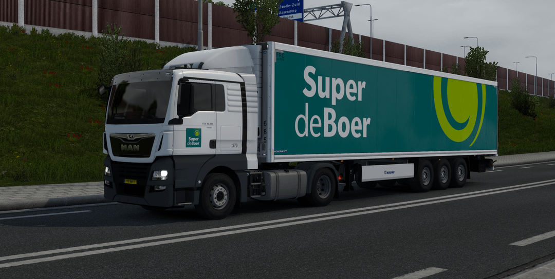 Voor het eerst truckspotten