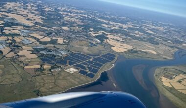 Huge solar farm by the Thames Estuary