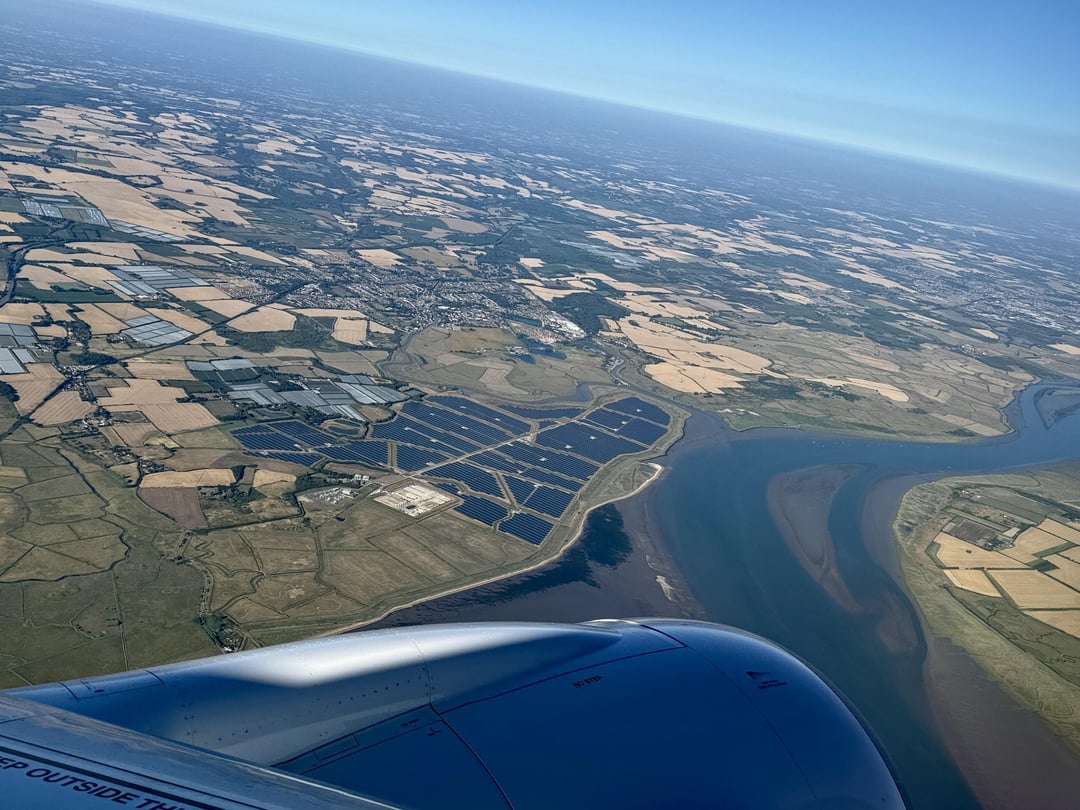 Huge solar farm by the Thames Estuary