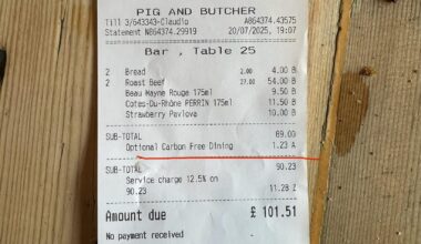 So we now have carbon free dining fees