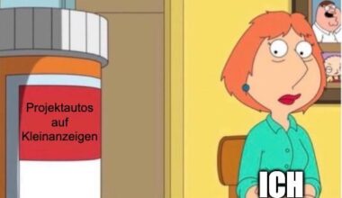 Jedes Mal, sobald ich ein wenig Geld gespart habe...