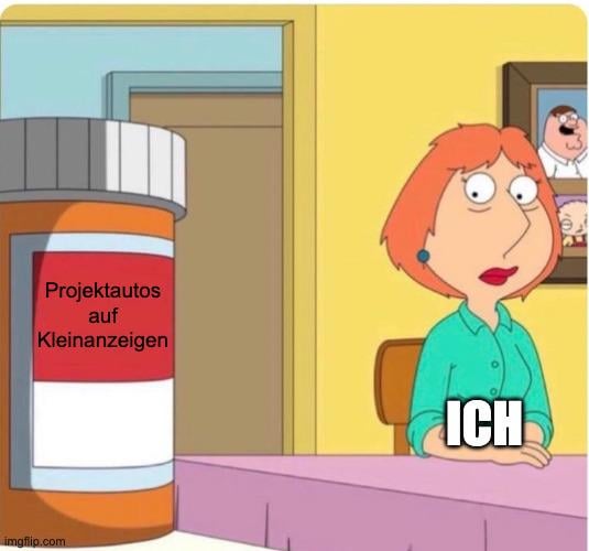 Jedes Mal, sobald ich ein wenig Geld gespart habe...