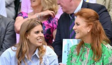 Princess Beatrice, Sarah Ferguson join celebrities at Wimbledon