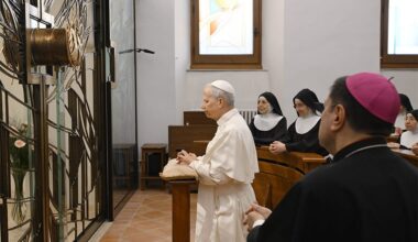 Pope Leo visits Italian Carabinieri station, Poor Clares during summer break