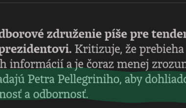 Oblek v palaci (Pelegrini) a jeho zvysovanie transparentnosti