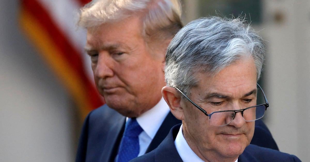 Trump Rages at Biden Over ‘Numbskull’ Fed Chair Who He Appointed Himself