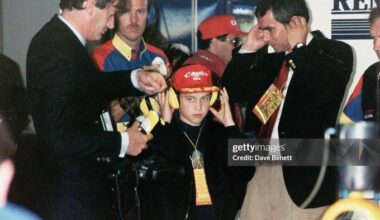 Prince William at the British Grand Prix held at Silverstone race track on July, 1992 in England.