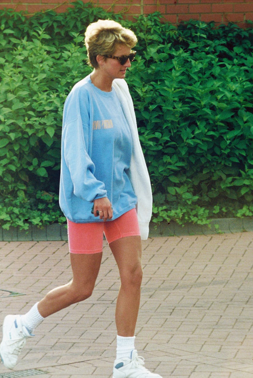 Kendall Jenner wore Princess Diana-inspired bike shorts from Adanola.