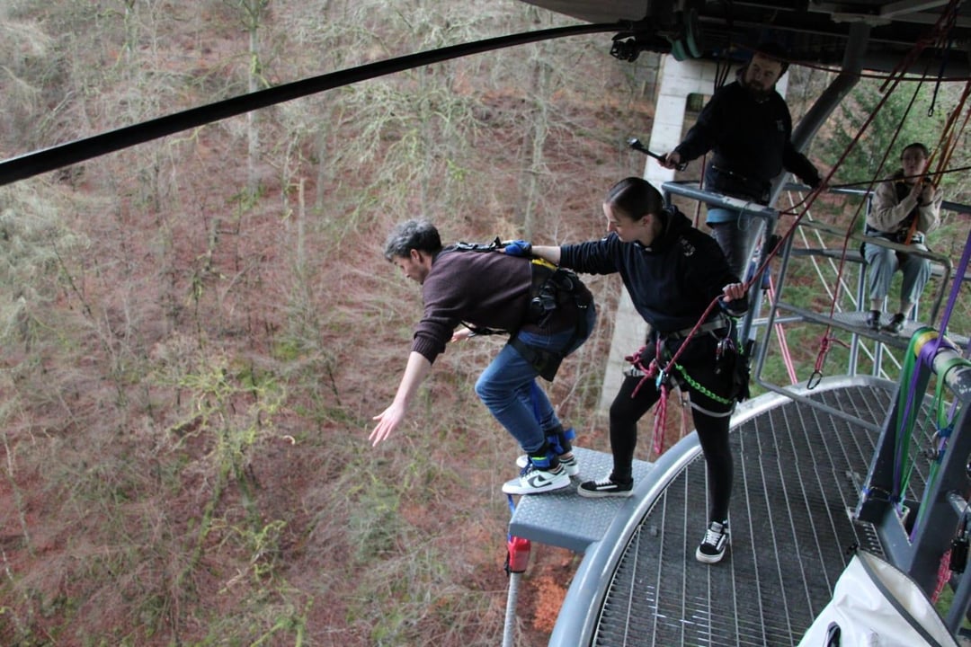 Did the Highland Jump, fainted and my body contorted.