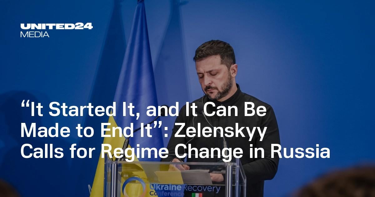 BREAKING: Zelenskyy Calls for ‘Regime Change’ in Russia