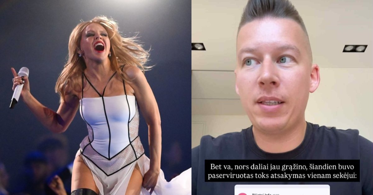 Makalius paviešino bilietų platintojo suktybę dėl atšaukto Kylie Minogue koncerto: „Pričiupau juos“ | Vardai