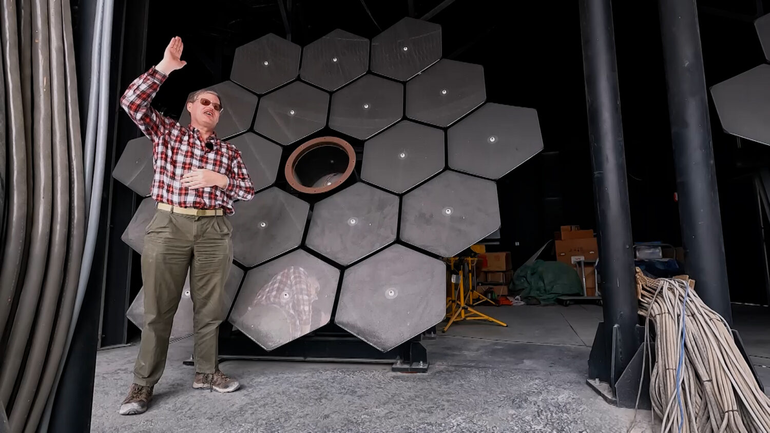Dr. John Matthews explains how a multiple telescope arrays are placed in hopes of capturing cosmic ...