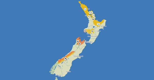 Warnings issued across parts of NZ as severe weather approaches