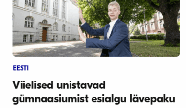 ..Millised pered lahku lähevad, sest laps ei saanud soovitud gümnaasiumisse?