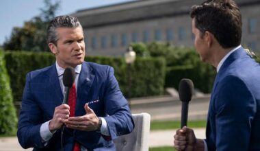 Secretary of Defense Pete Hegseth is interviewed live by Will Cain