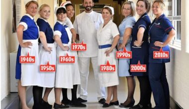 NHS uniforms over the years. Which is your earliest memory?
