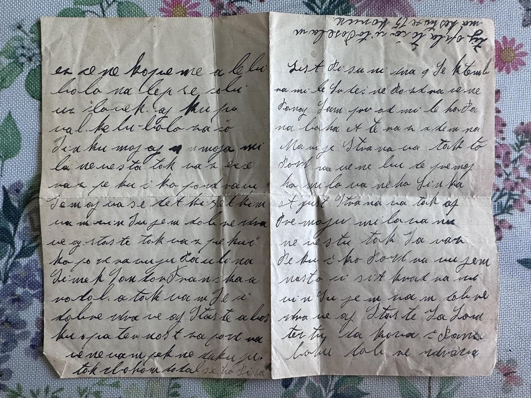 Help with translating an old family letter