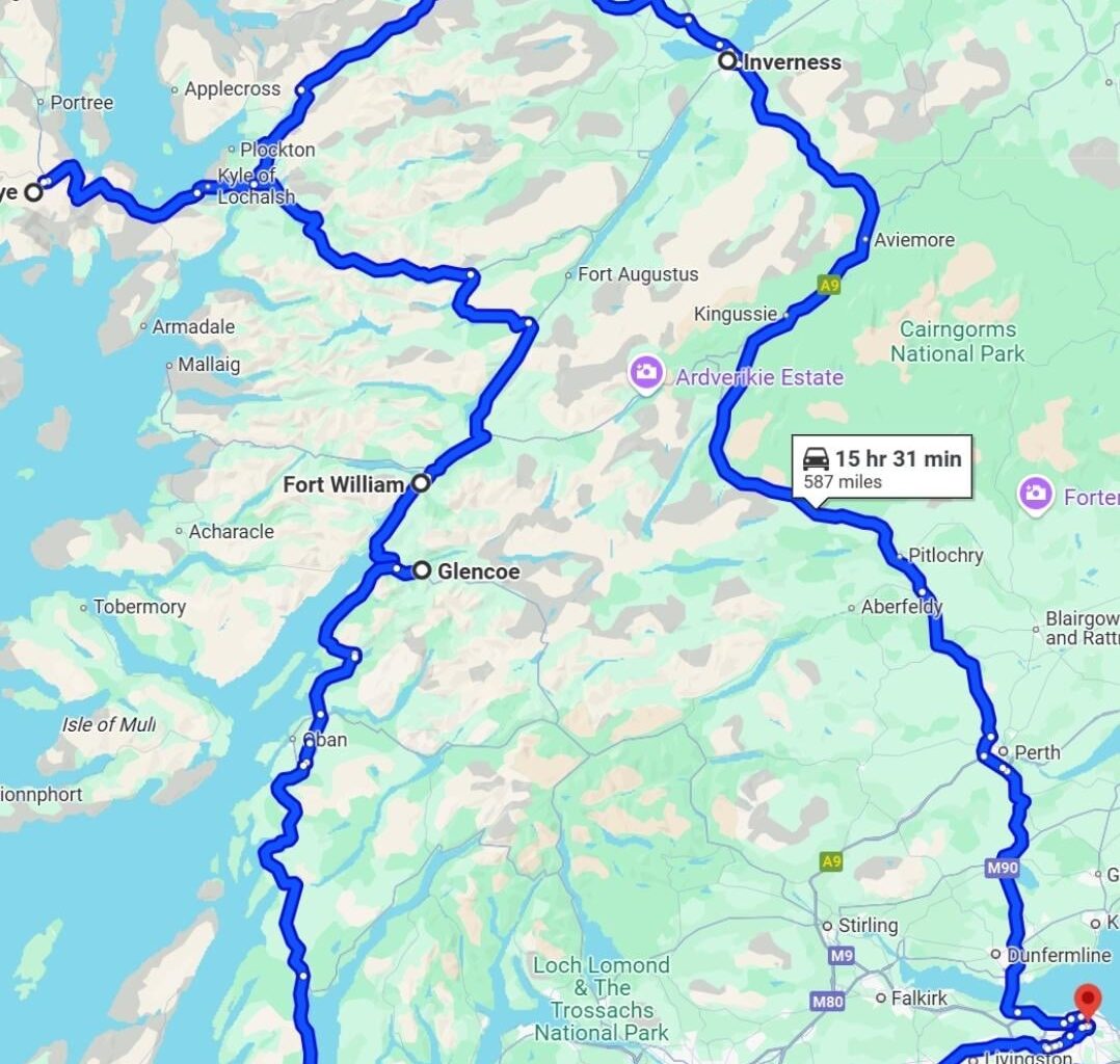 15 day hiking/walking trip to Scotland