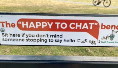 Ah Britain. Full of warm and welcoming communities. Like this one….