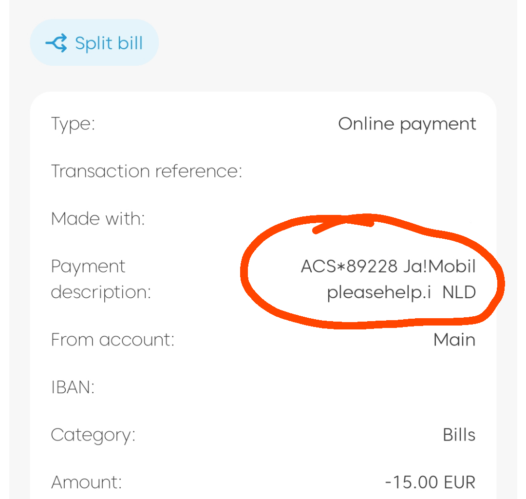 Strange "Please help" text?