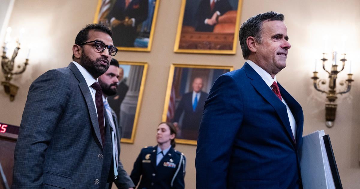 Patel and Ratcliffe try to bolster claims that FBI and CIA conspired against Trump