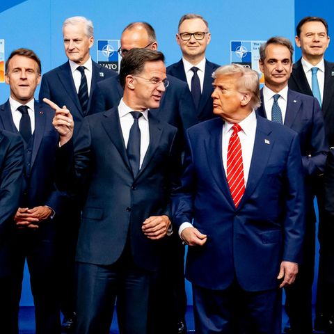 US-Präsident Donald Trump auf dem Nato-Gipfel in Den Haag
