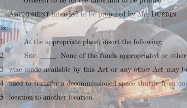 'It's a heist': Senator calls out Texas for trying to steal space shuttle from Smithsonian