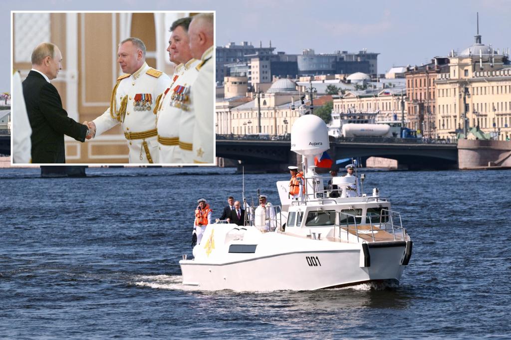 Ukrainian drone attacks force Russia to cancel naval parade during Putin visit
