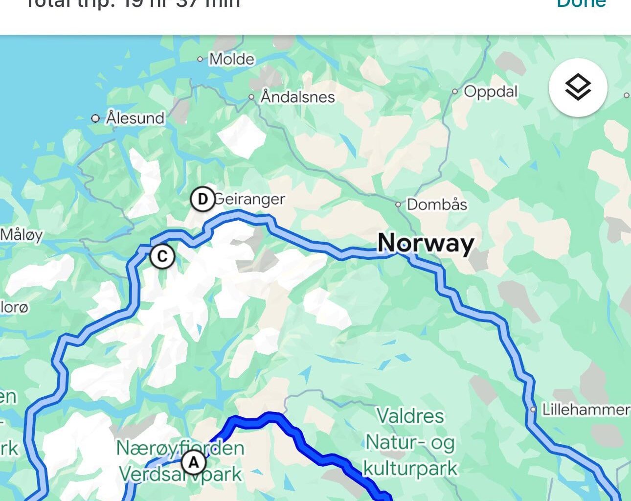 6 day road trip from Oslo