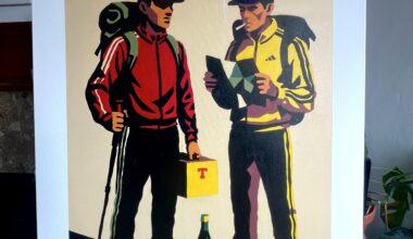 Went camping up Loch Lomond last month and thought I’d paint some people I seen.