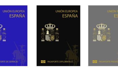 Rediseño concepto portada de pasaporte Español