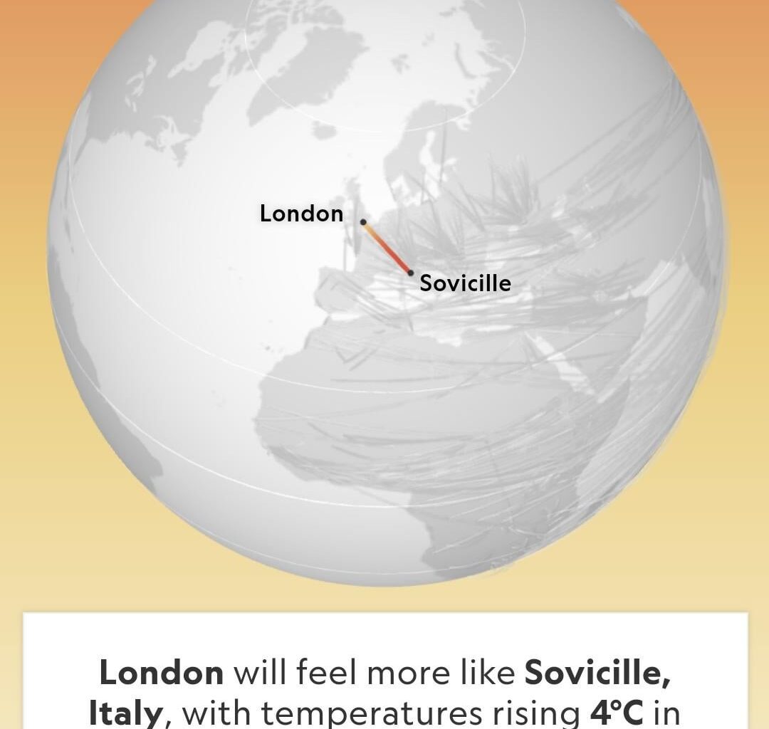 By 2070, London's climate will feel like how Sienna, Italy, feels now