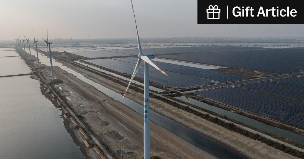 As U.S. Retreats on Climate, China and Europe Pledge to Go Green Together | A joint statement promised new efforts to cut emissions at a time when China is positioning itself as the world’s one-stop shop for clean energy technologies.