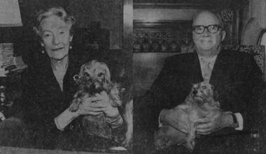 Grand Duchess Charlotte of Luxembourg Recreating a Photo of Her Late Husband Prince Consort Felix with His Dog