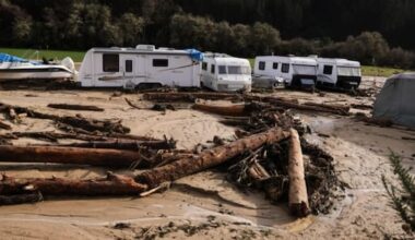 Rescue, devastating damage after creek floods through Tasman holiday park