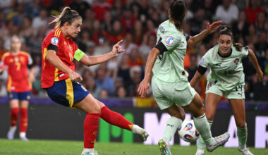 Espanha goleia Portugal no Europeu feminino