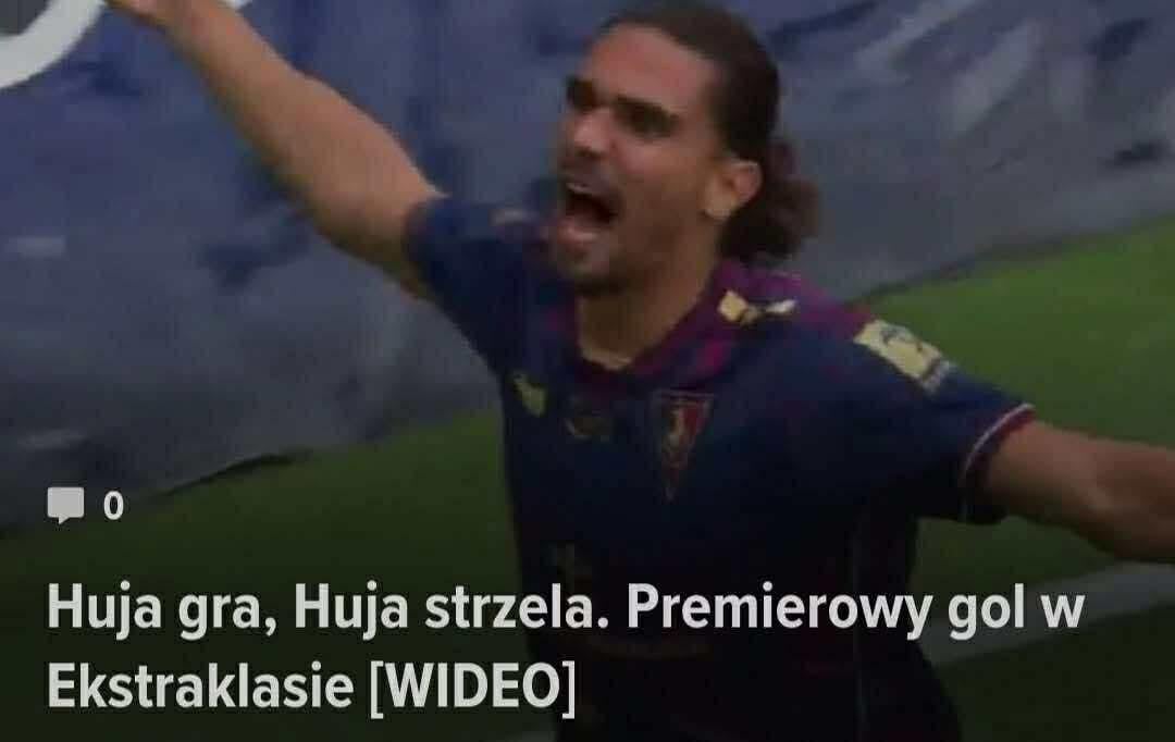 Huja z pierwszym golem w Ekstraklasie