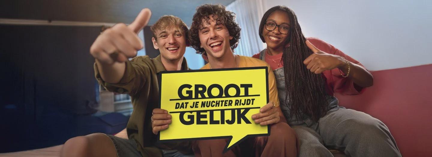 Groot dat je nuchter rijdt gelijk