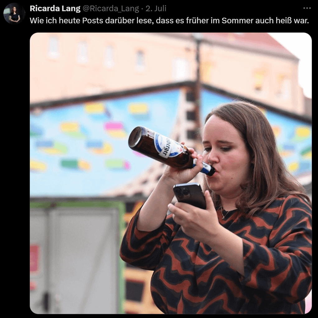 Immer noch die schlagfertigste unter den Grünen