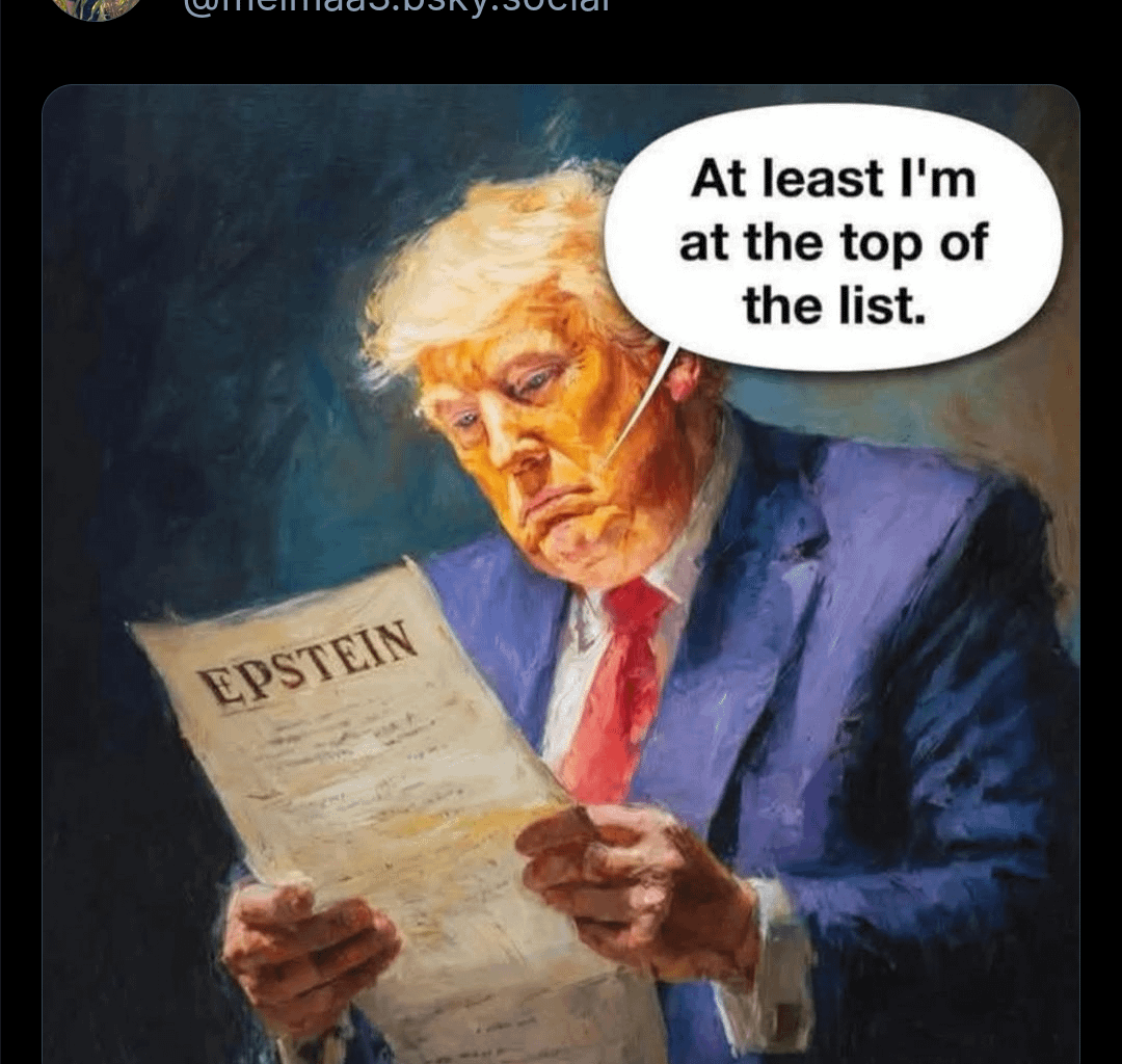 He finally made it to the top of a list lol