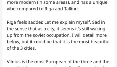 Atradu kārtējo Baltijas galvaspilsētu salīdzinājumu kādā blogā... nu #vissirslikti ATKAL