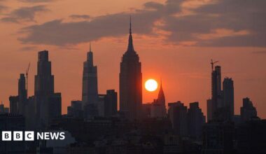 Canadian wildfires prompt New York air quality alert. The air quality index (AQI) is predicted to be above 100 in much of New York state on Saturday, and could reach 135. Alerts are also in place for parts of New England