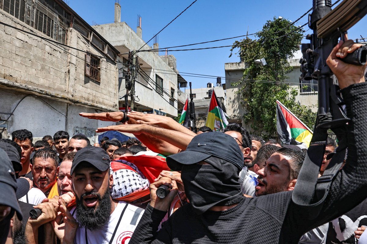 Palestinian, funeral, West, Bank