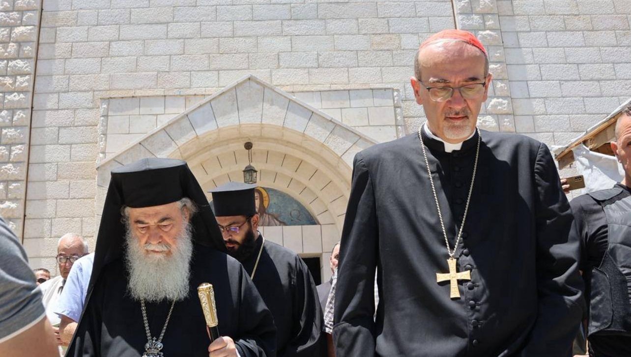 Patriarch of Jerusalem and Cardinal Pizzaballa visit Gaza (PHOTOS & VIDEO)
