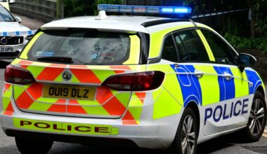 A British police car