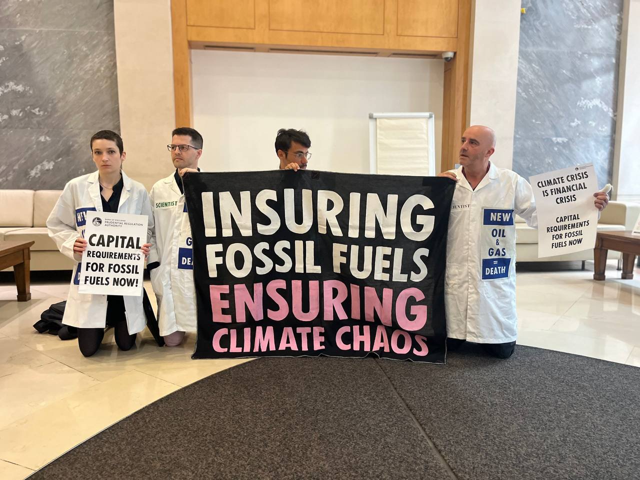 Scientists for XR occupy the Bank of England