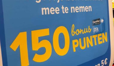 Vergeet je bon van niet mee te nemen