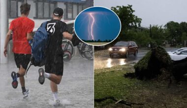 počasie búrka dážď blesk