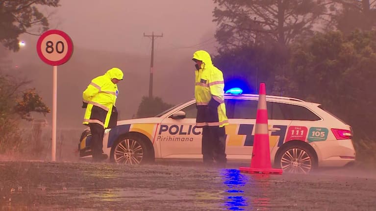 Police on scene at Masters Rd, Waiuku.